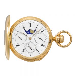 Repeating half hunting cased complicated watch Circa 1865