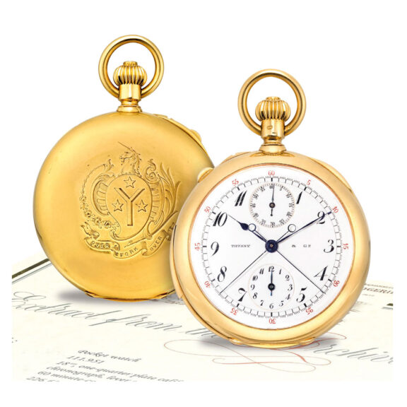 Swiss gold repeating split seconds chronograph Circa 1901
