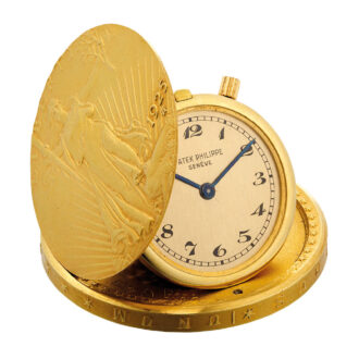 Fine and rare 18K gold Twenty Dollar coin watch Circa 1946