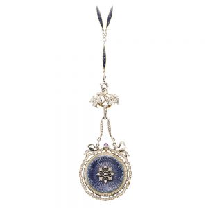 Elegant and fine decorated lever pendant watch Circa 1910