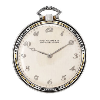 Swiss gold, platinum and enamel lever dress watch Circa 1926