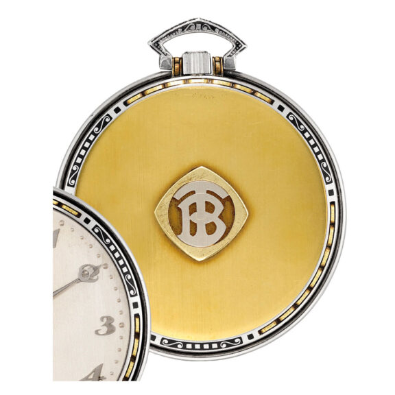 Swiss gold, platinum and enamel lever dress watch Circa 1926 Swiss gold, platinum and enamel lever dress watch Circa 1926