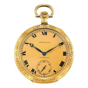 Fine Swiss gold open faced keyless lever watch Circa 1917
