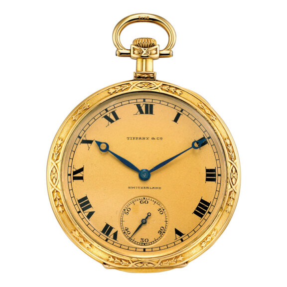Fine Swiss gold open faced keyless lever watch Circa 1917