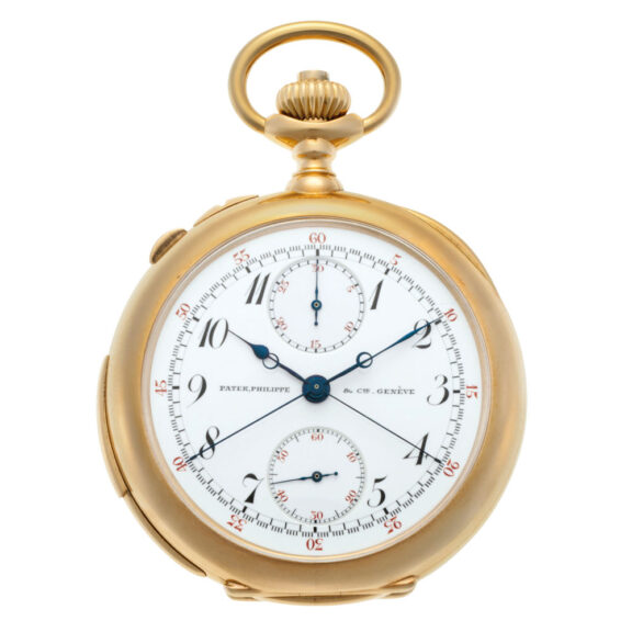Swiss gold repeating split seconds chronograph Circa 1908
