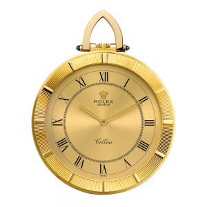 Fine Swiss 18k gold open faced lever dress watch Circa 1991