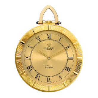 Fine Swiss 18k gold open faced lever dress watch Circa 1991