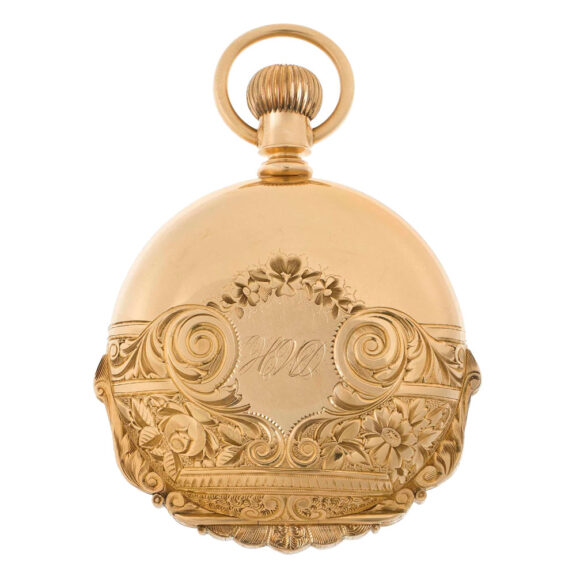 Fine American rose gold hunting cased lever watch Circa 1890