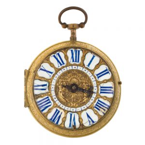 French gilt open faced verge oignon watch Circa 1690-1710