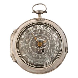 French silver tortoise shell repeating verge watch Circa 1720