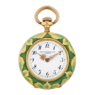 Swiss gold enamel lever pendant watch and brooch Circa 1897 Swiss gold enamel lever pendant watch and brooch Circa 1897