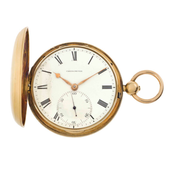 Fine English gold hunting cased chronometer Circa 1810-1820