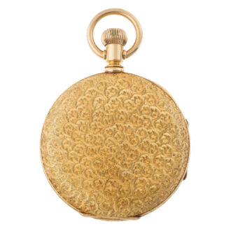 English 18k gold open faced pocket chronometer Circa 1865
