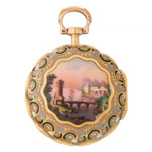 English gold enamel verge for the Turkish market Circa 1813