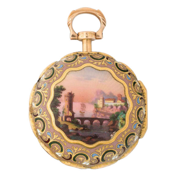 English gold enamel verge for the Turkish market Circa 1813