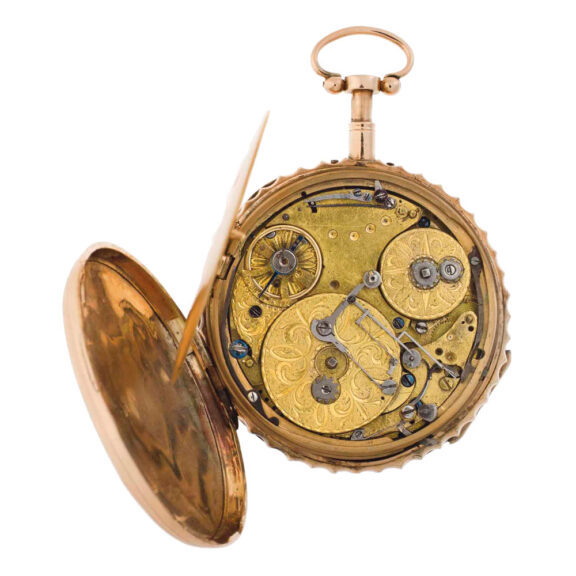 Swiss gold quarter repeating musical watch Circa 1710-1720 Swiss gold quarter repeating musical watch Circa 1710-1720