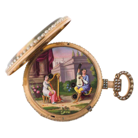 Fine Swiss quarter repeating musical automaton Circa 1830 Fine Swiss quarter repeating musical automaton Circa 1830