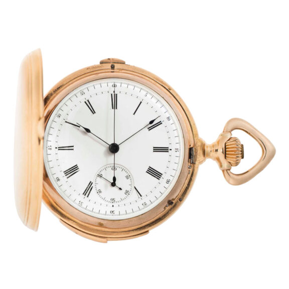 Swiss rose gold repeating lever chronograph Circa 1880-1899
