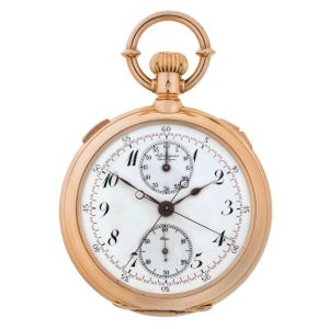 Split seconds lever chronograph presentation watch Circa 1915