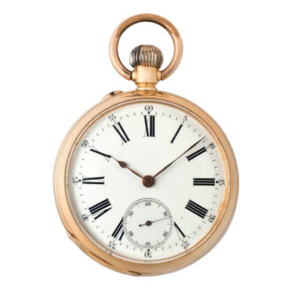 Fine Russian rose gold and enamel keyless lever Circa 1900