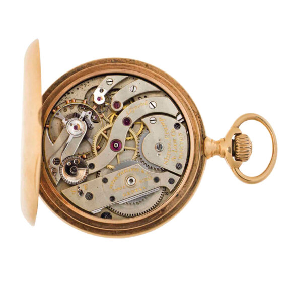 Swiss rose gold hunting cased keyless lever watch Circa 1890 Swiss rose gold hunting cased keyless lever watch Circa 1890