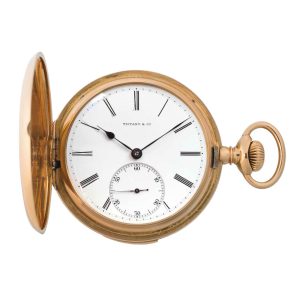 Swiss rose gold hunting cased min repeating lever Circa 1901
