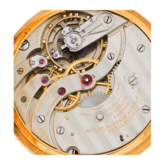 Swiss keyless lever watch with Guillaume balance Circa 1907