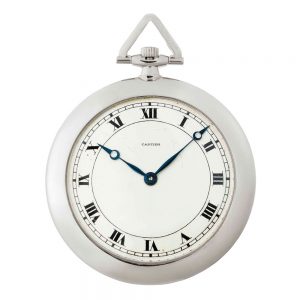French/Swiss platinum keyless lever dress watch Circa 1925
