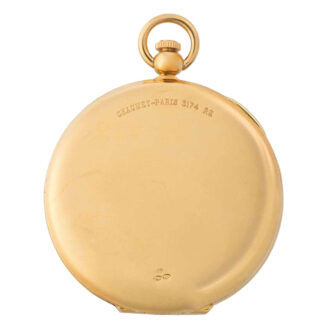 Swiss 18k gold hunting cased keyless lever watch Circa 1990