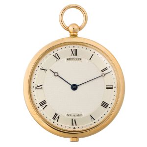 Fine Swiss gold open faced keyless lever watch Circa 1990
