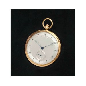 Fine Swiss 18k gold open faced keyless lever watch Circa 1990