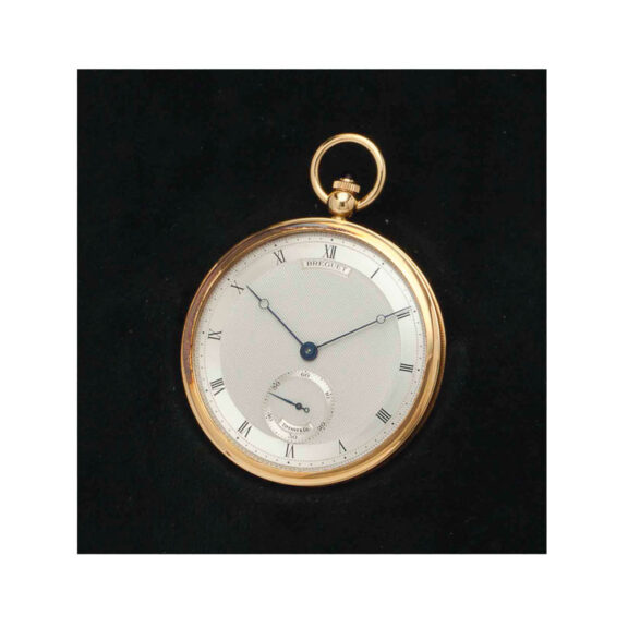 Fine Swiss 18k gold open faced keyless lever watch Circa 1990