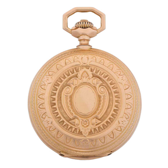 Swiss rose gold hunting cased detent chronometer Circa 1900