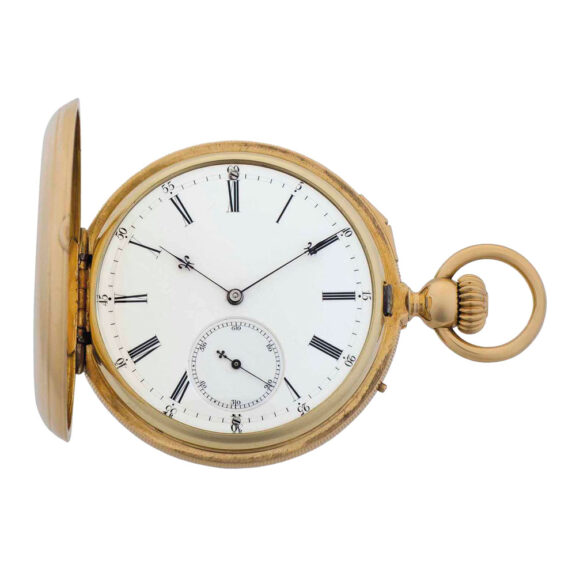 Swiss chronometer with dual winding systems Circa 1880-1899