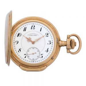 German gold hunting cased keyless lever watch Circa 1926