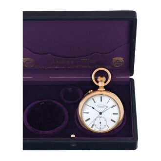 German gold lever with deadbeat center seconds Circa 1876 German gold lever with deadbeat center seconds Circa 1876