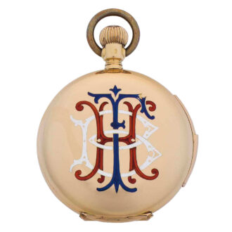 Swiss gold repeating miniature lever pendant watch Circa 1900