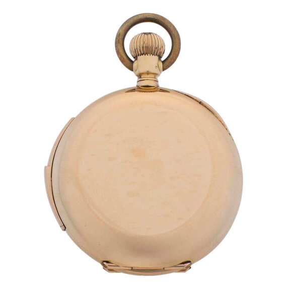 Swiss gold repeating miniature lever pendant watch Circa 1900 Swiss gold repeating miniature lever pendant watch Circa 1900