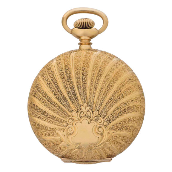 American gold hunting cased keyless lever watch Circa 1895