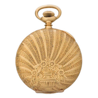 American gold hunting cased keyless lever watch Circa 1895