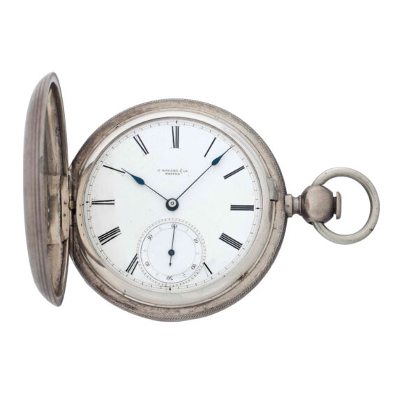 Large American silver Series II hunting cased lever Circa 1858