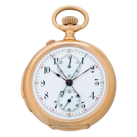 American gold repeating split seconds chronograph Circa 1890 American gold repeating split seconds chronograph Circa 1890
