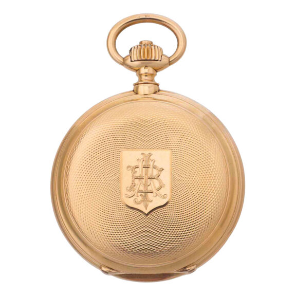 Rare Swiss rose gold hunting cased chronometer Circa 1890