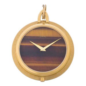 Swiss open faced dress watch with tiger eye dial Circa 1968
