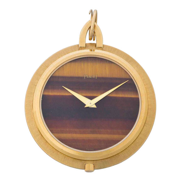 Swiss open faced dress watch with tiger eye dial Circa 1968