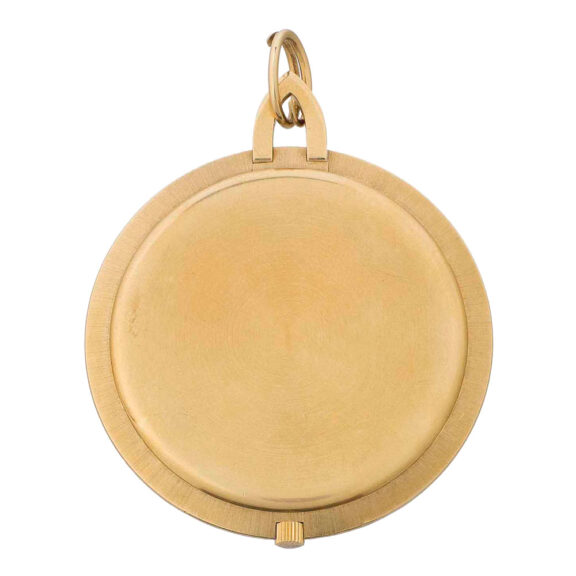 Swiss open faced dress watch with tiger eye dial Circa 1968 Swiss open faced dress watch with tiger eye dial Circa 1968