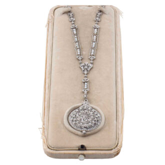 Swiss platinum, diamond and pearl set lever watch Circa 1920