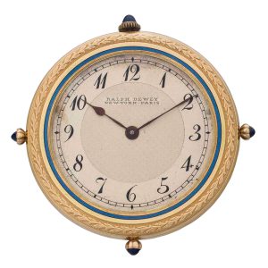 Thin Swiss 18k gold and enamel lever dress watch Circa 1910