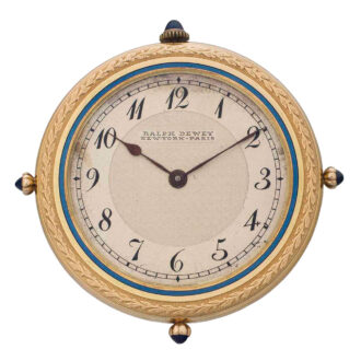 Thin Swiss 18k gold and enamel lever dress watch Circa 1910