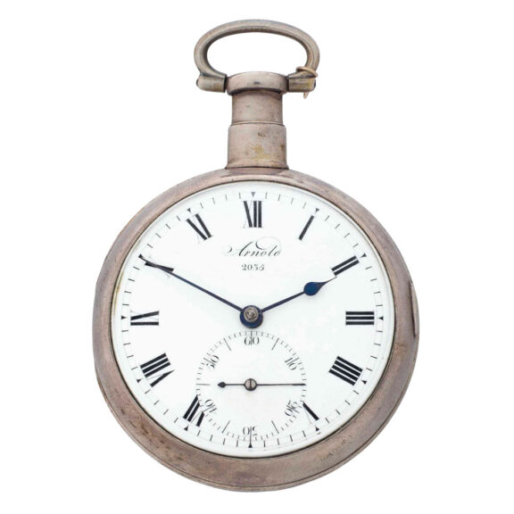 Fine English silver open faced pocket chronometer Circa 1807